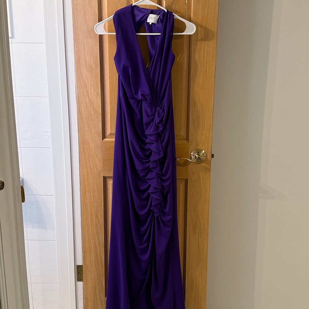 Elegant Purple Sleeveless Gown- One33Social
